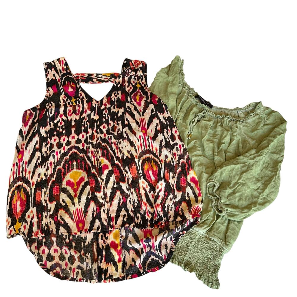 Womens Shirts Bundle Size Medium Colorful Casual Summer Everyday Wear Office